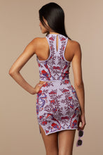 Alessia Bird Jacquard Top in Pastel Lilac