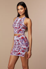 Alessia Bird Jacquard Top in Pastel Lilac