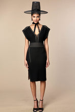 The Karine 360 Kimono Dress in Black