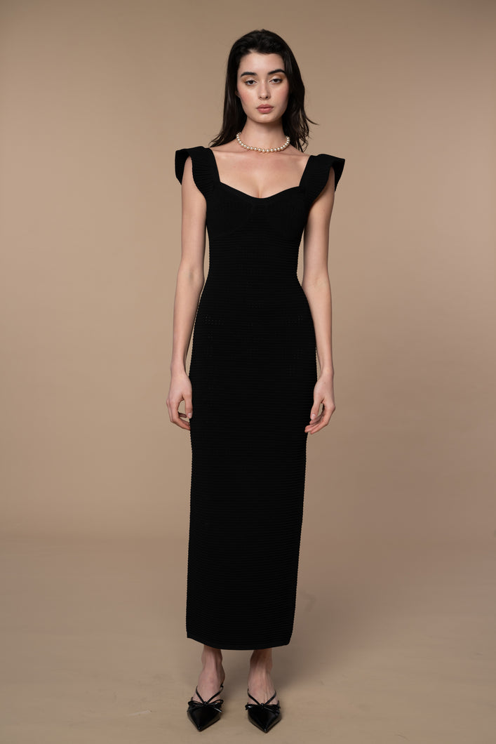 Marlowe Column Dress in Black