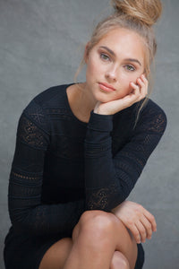 Chloe Long Sleeve Mini Dress - VIAVAI FASHION 